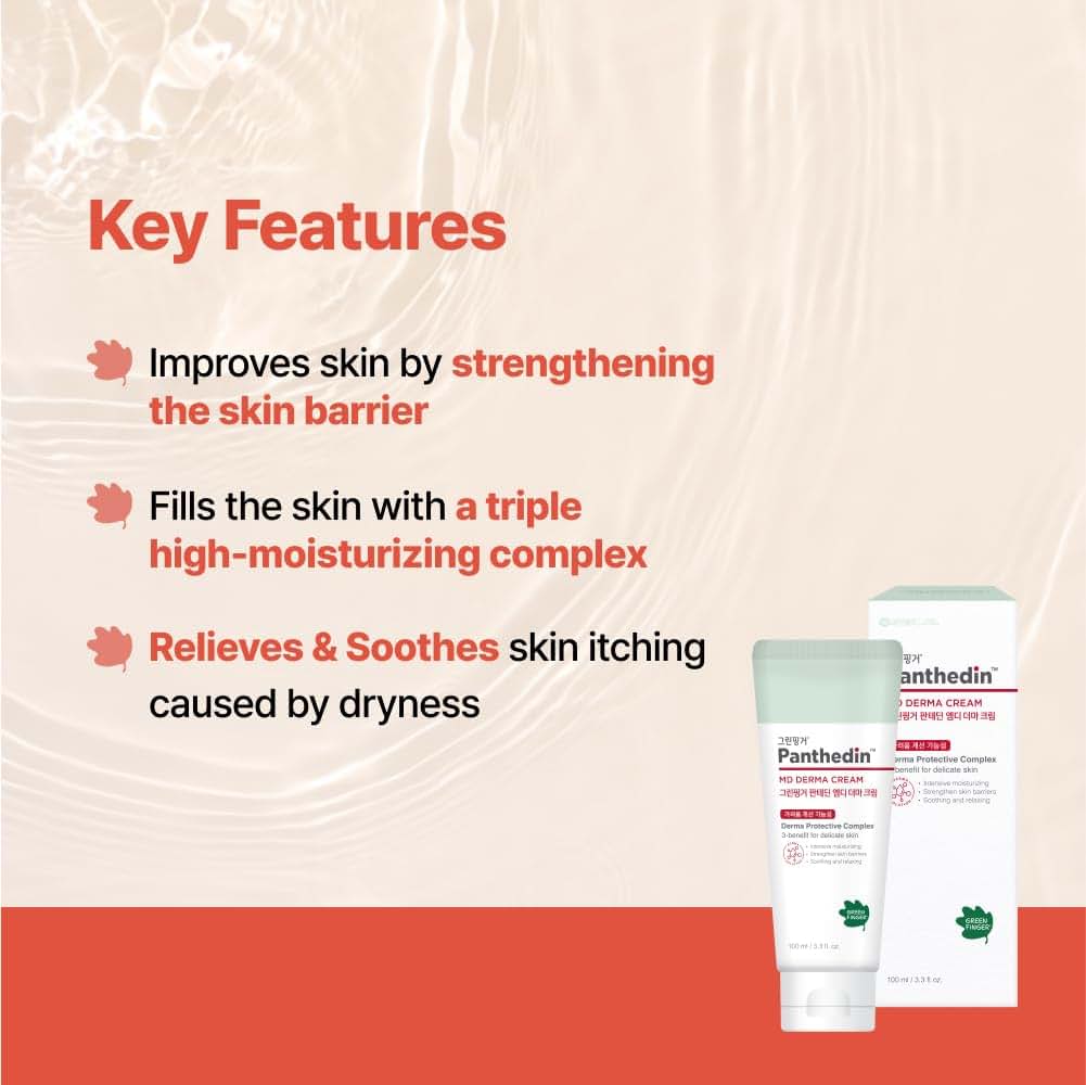 Green Finger Panthedin MD Derma Cream 3.4 Fl Oz