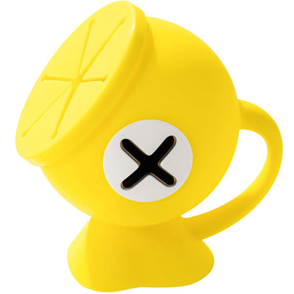Li & Zhao Yellow Toddler Snack Cup With Easy-Grip Handles