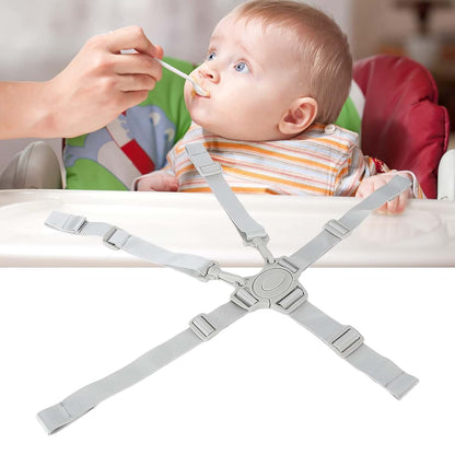 BabyOneStop 5-Point Baby Safety Strap Belt, Adjustable Universal Replacement Harness for High Chair & Stroller