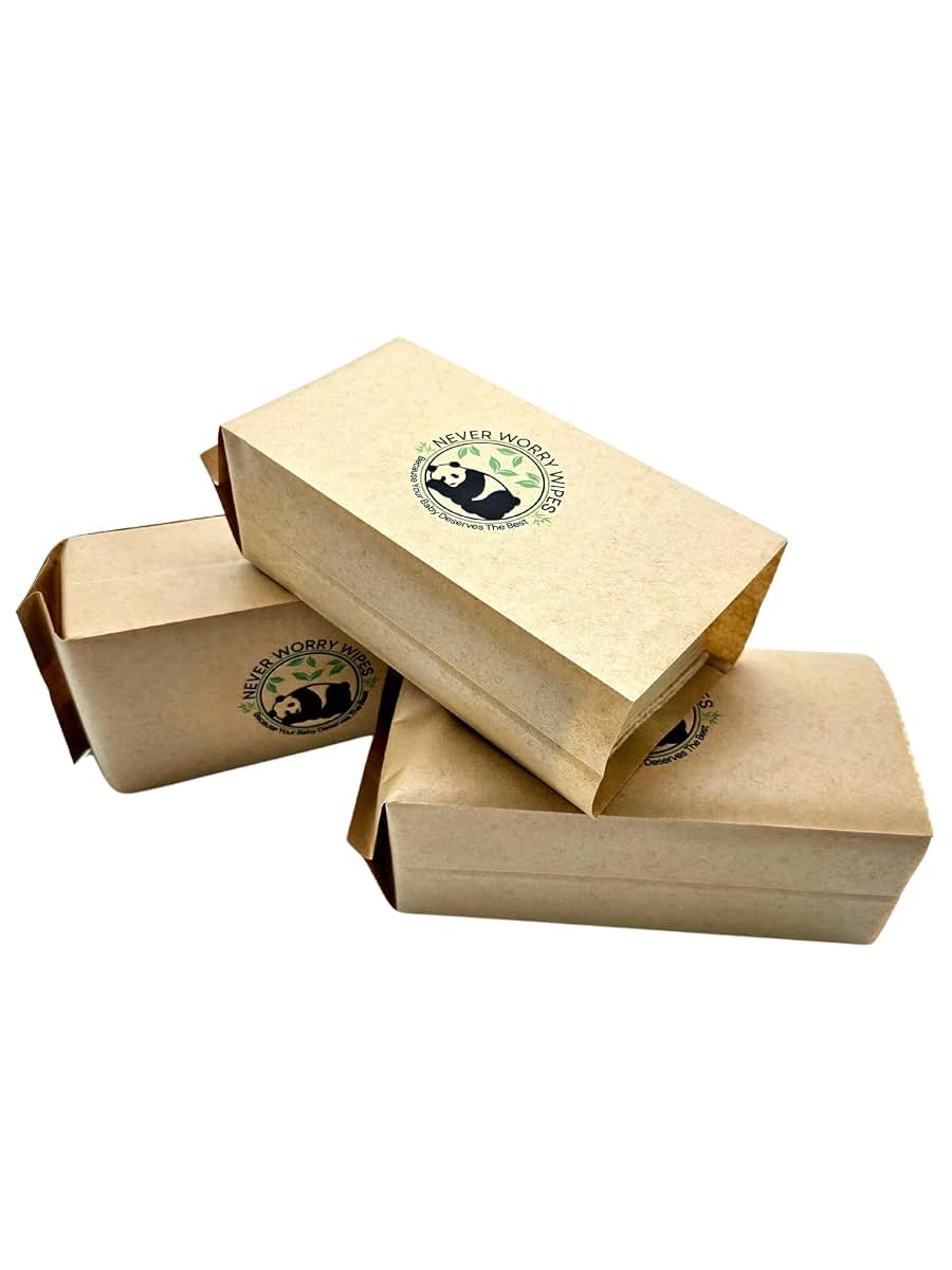 Never Worry Wipes-Dry Baby Wipes-100% Bamboo-Unbleached-Soft, Strong and Durable-Preservative (photo 4)