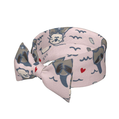 WELBB Otter Baby Swaddle Headband Set, Polyester Newborn Essentials