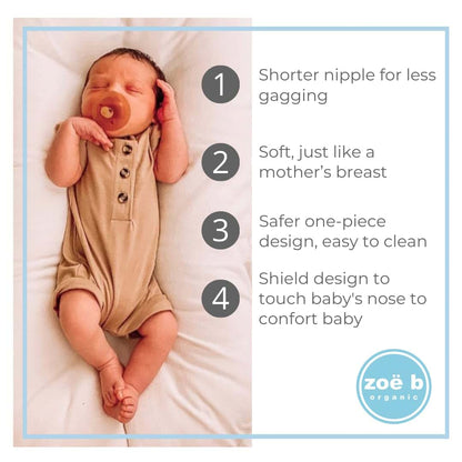 Small Natural Rubber Pacifier for Newborns and Preemies