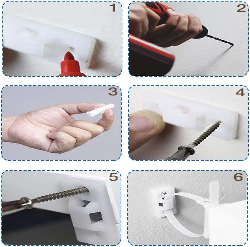 Bestgle 15-Piece Nylon Furniture Anti-Tip Straps