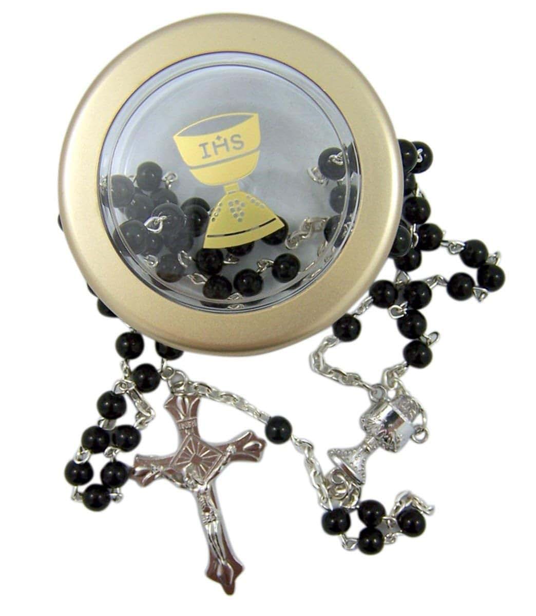BabyOneStop First Communion Mass Book and Rosary Set with Case