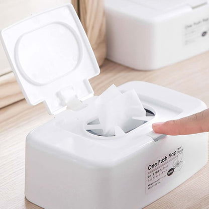 Caralin Wet Wipe Dispenser - White Plastic Storage Box (photo 2)