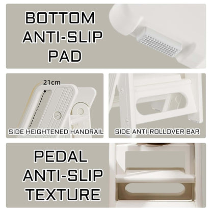 Vanpolchy Foldable Toddler Bathroom Step Stool, Kids Bathroom Step Stool (photo 4)