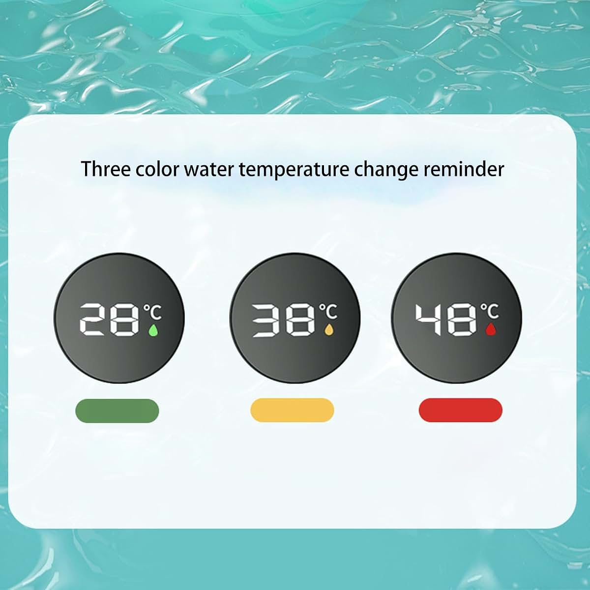 HaloVerde Whale Bath Thermometer Floating Toy with Color Temperature Indicator (photo 3)