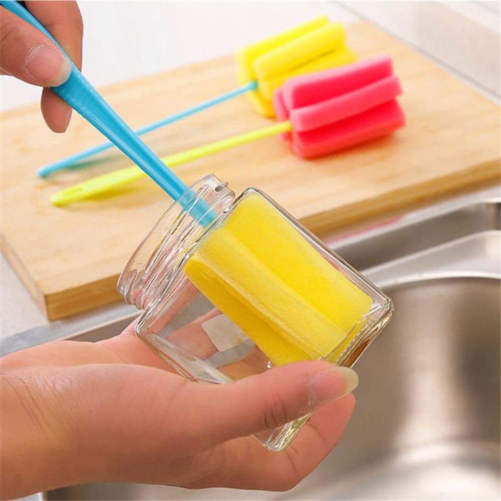 Xiuguai Handy Feeding Cup Infant Cleaning Tool Sponge Nipple Cleaner Baby Bottle Brush (photo 2)