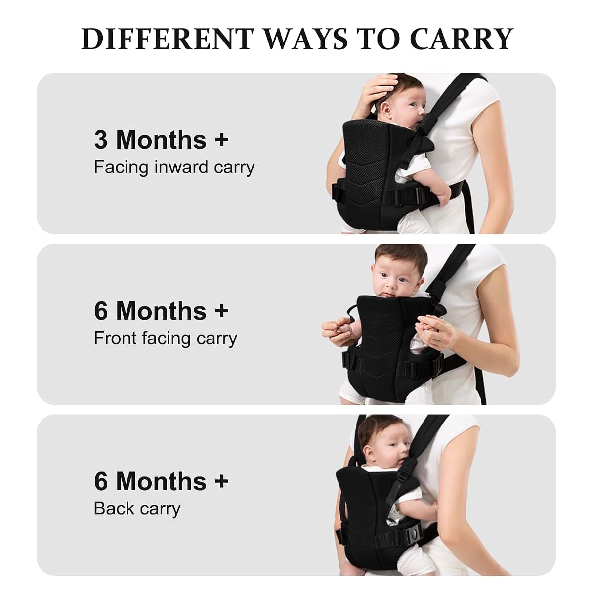Ocanoiy Breathable Baby Carrier for Infant and Toddler Support