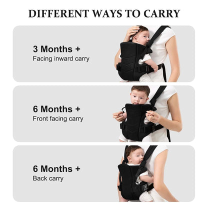 Ocanoiy Breathable Baby Carrier for Infant and Toddler Support
