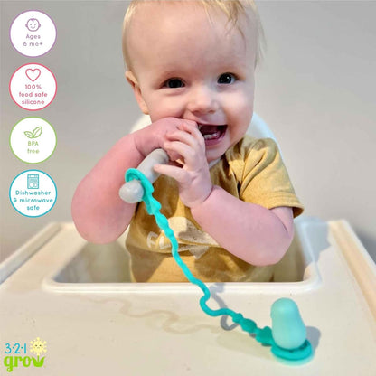 321 Grow Silicone Feeding Spoon with Suction Attachment (photo 4)