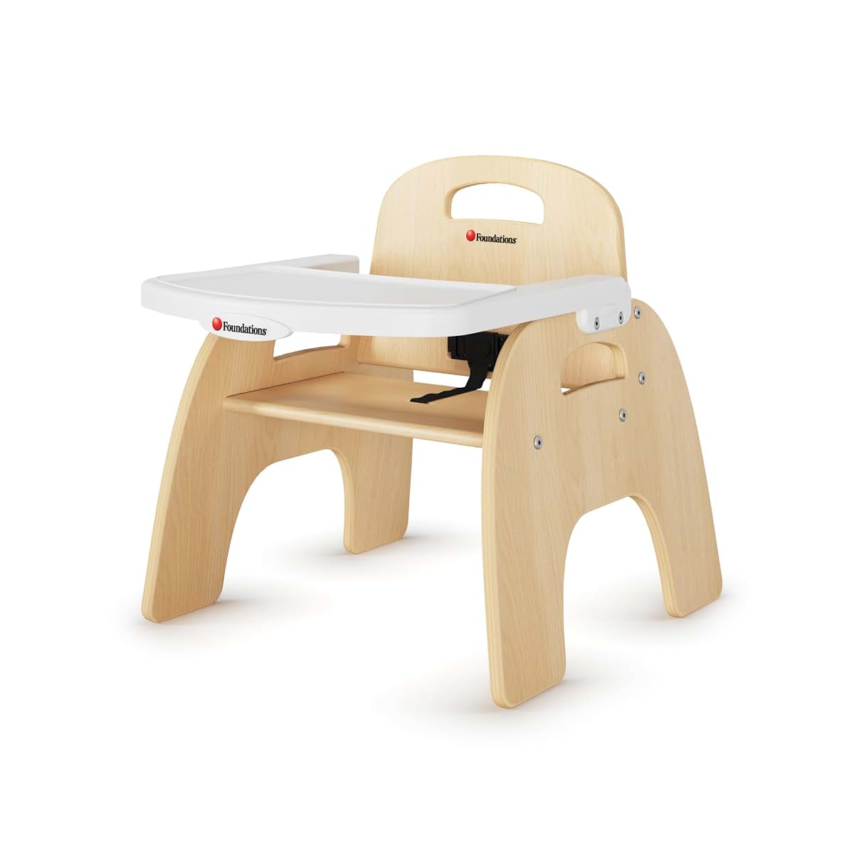 Foundations Easy Serve Wood Feeding Chair for Toddlers