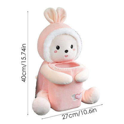 Erice 2-in-1 Car Trash Can And Tissue Box - Rabbit Design (photo 2)