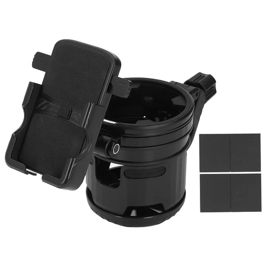 Depisuta 3 in 1 Bike Cup Holder with Phone Holder, 360°Rotatable Bike Water Bottle Holder Dual Cup Holder with Strong