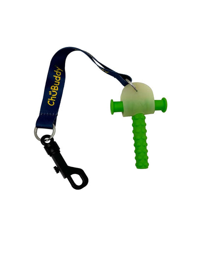 Chubuddy Chewy Holder Navy Sublimated Tether and Natural Strap