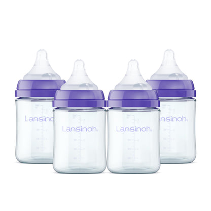 Lansinoh Anti-Colic Glass Baby Bottles 5oz 4pk