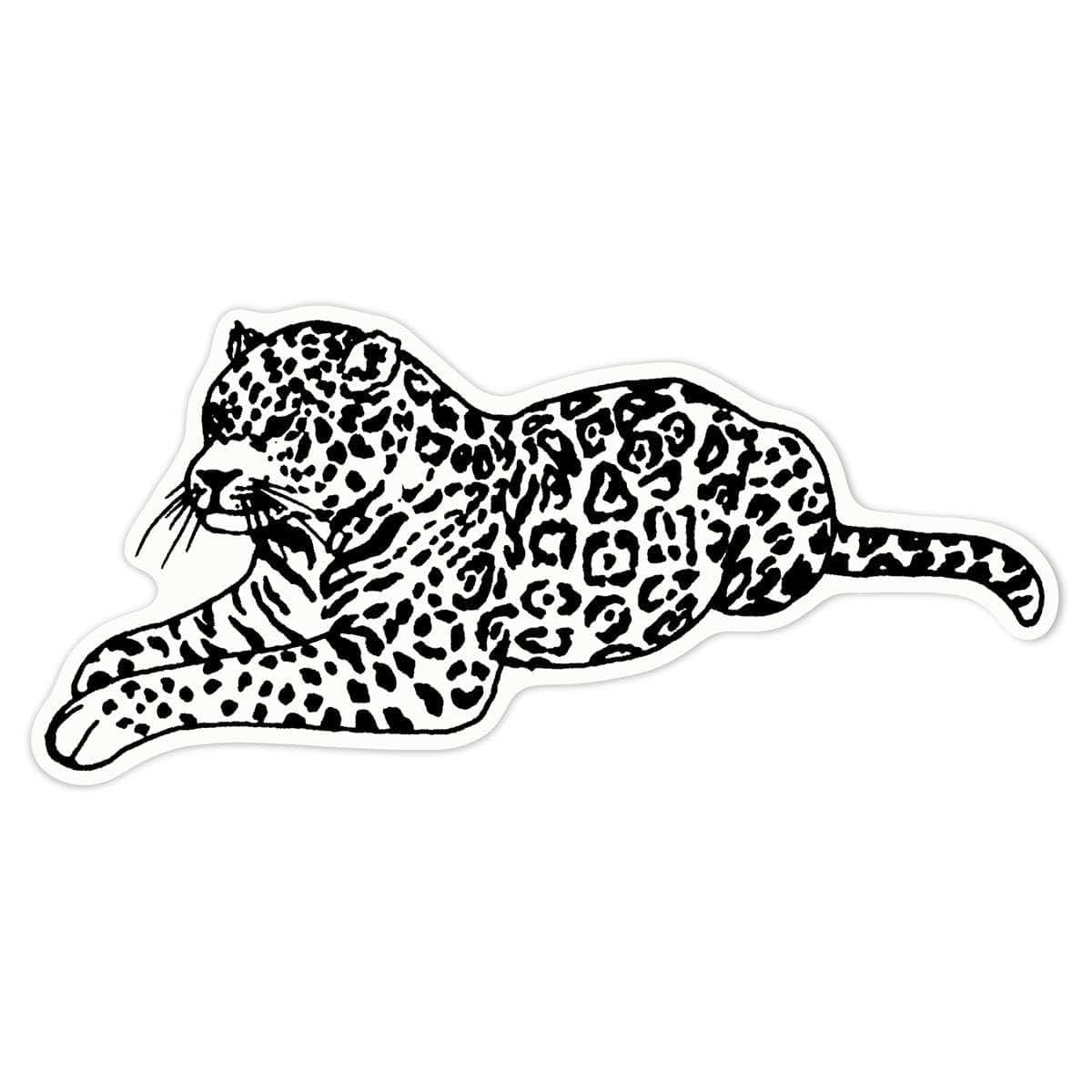 Azeeda Jaguar Sticker - White, 21cm