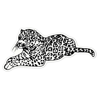 Azeeda Jaguar Sticker - White, 21cm