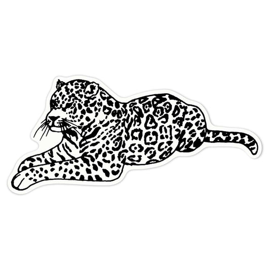 Azeeda Jaguar Sticker - White, 21cm