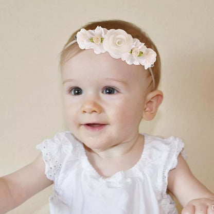 BabyOneStop Flower Headband Set for Newborn and Toddler Girls