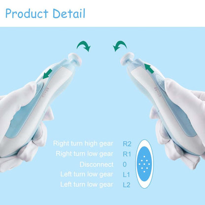 DEREWOP 6 in 1Electric Baby Nail Clippers Set with Travel Case- Safe Baby Nail File trimmer for Newborn or Toddler Toes (photo 3)