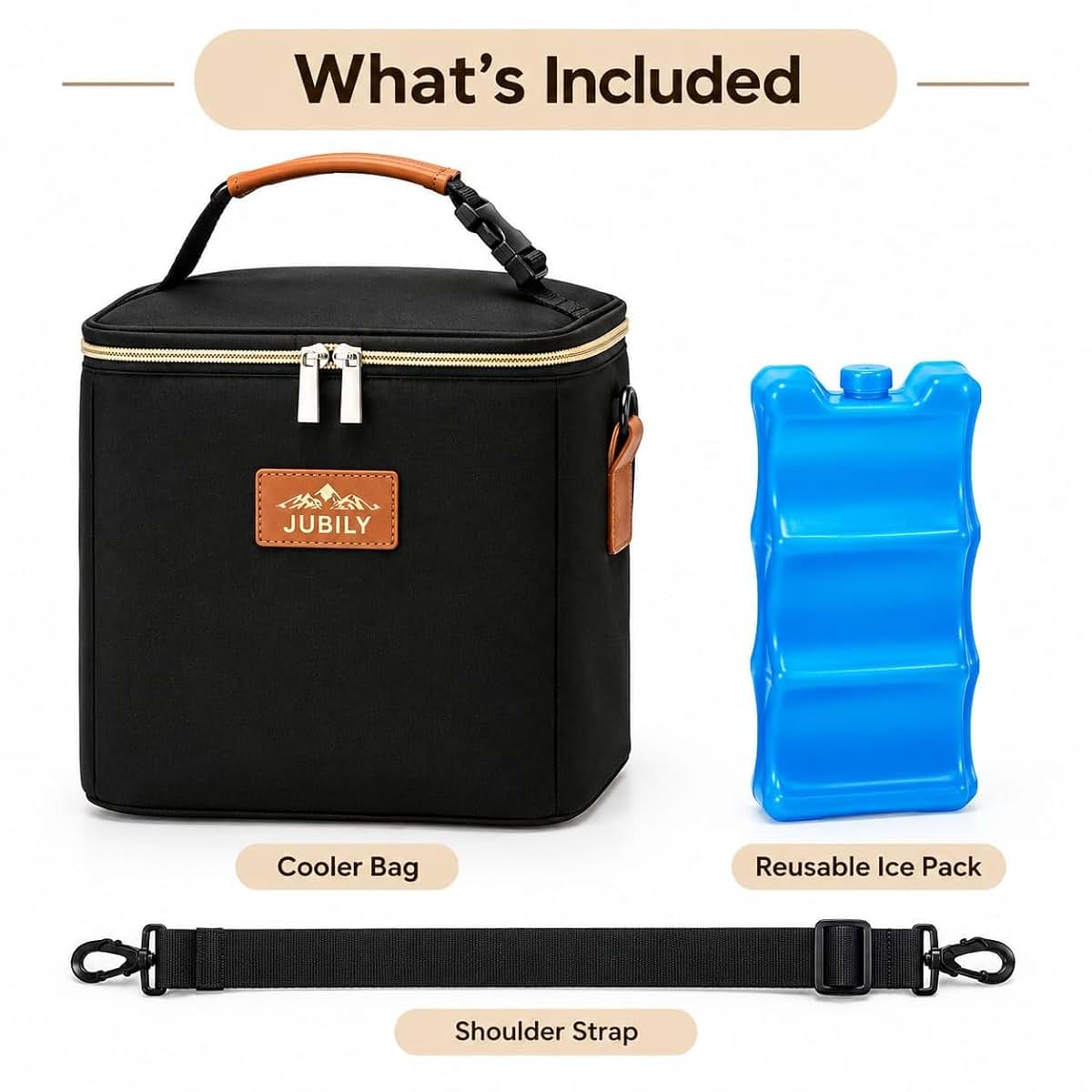 Jubily Breast Milk Cooler Travel Bag - 9.6L Insulated Bottle Storage Organizer (photo 2)