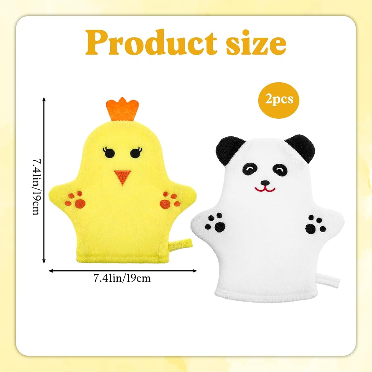 FNANJWQ Baby Bath Mitt Washcloths Gloves Set (photo 2)
