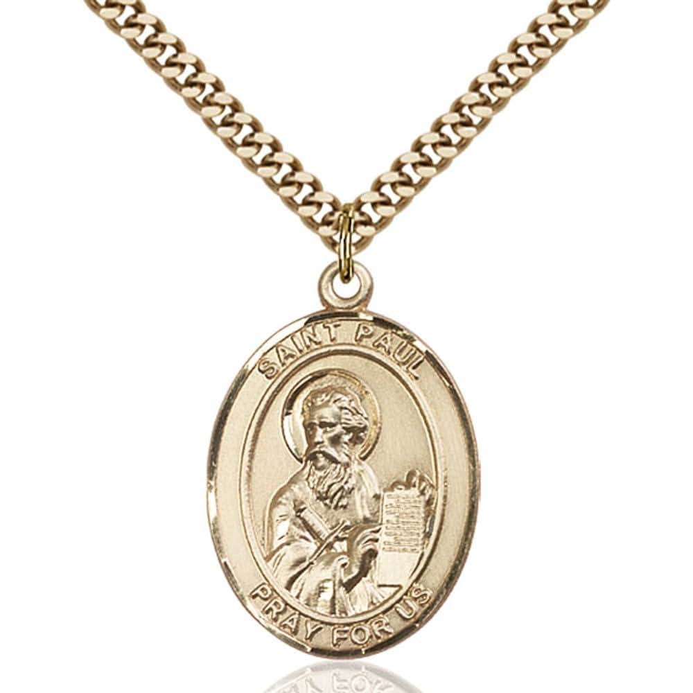 Bliss St. Paul The Apostle Pendant With Heavy Curb Chain
