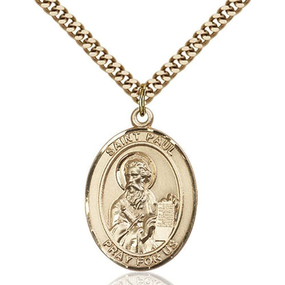 Bliss St. Paul The Apostle Pendant With Heavy Curb Chain