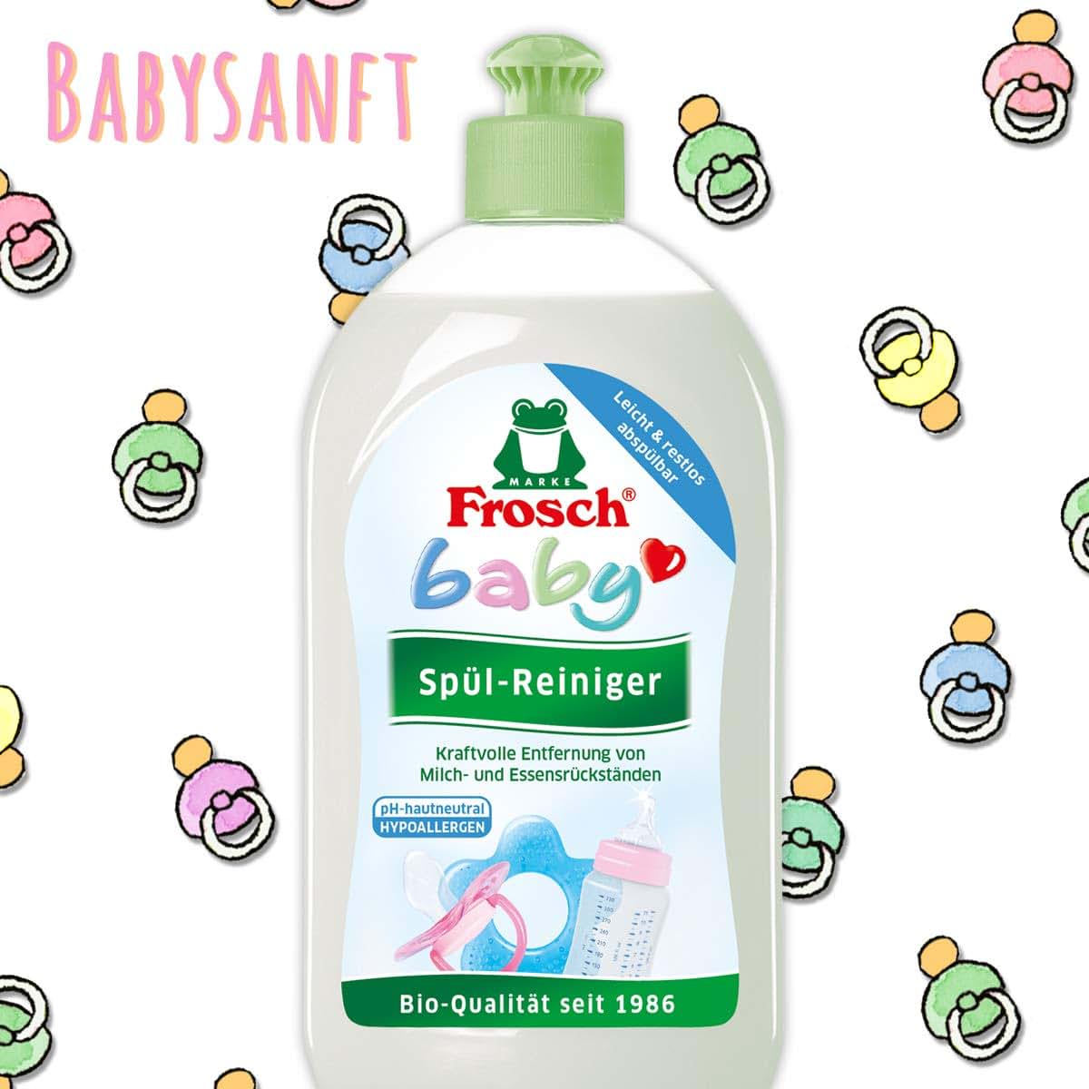 Frosch Baby Washing Up Liquid for Bottles, Teats & Toys, 500 ml