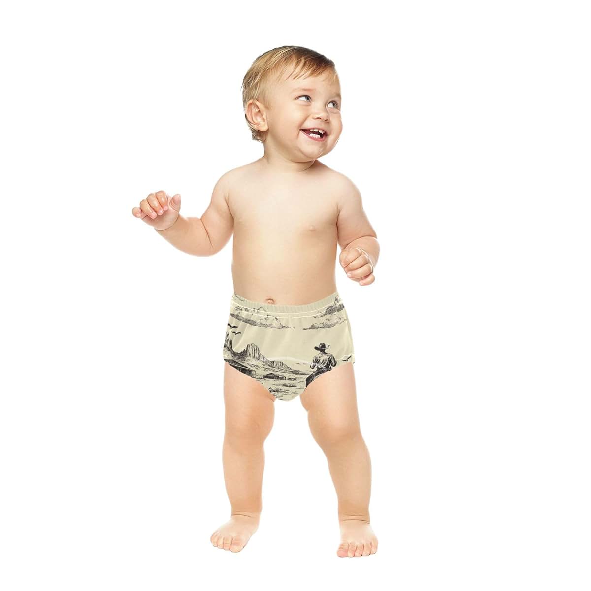 JUNZAN Western Cowboy Potty Training Pants, Cotton Boxer Briefs, 2T
