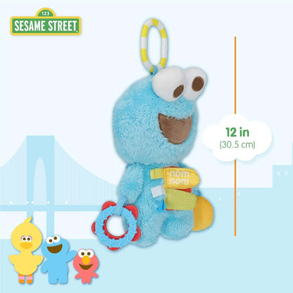 KIDS PREFERRED Sesame Street Cookie Monster Activity Toy With Teething Rings (photo 4)