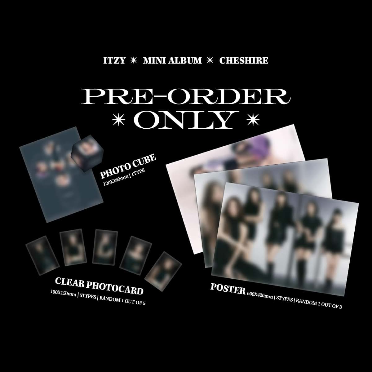 Itzy [Cheshire] Photobook, Photocards, and CD-R Album Collection