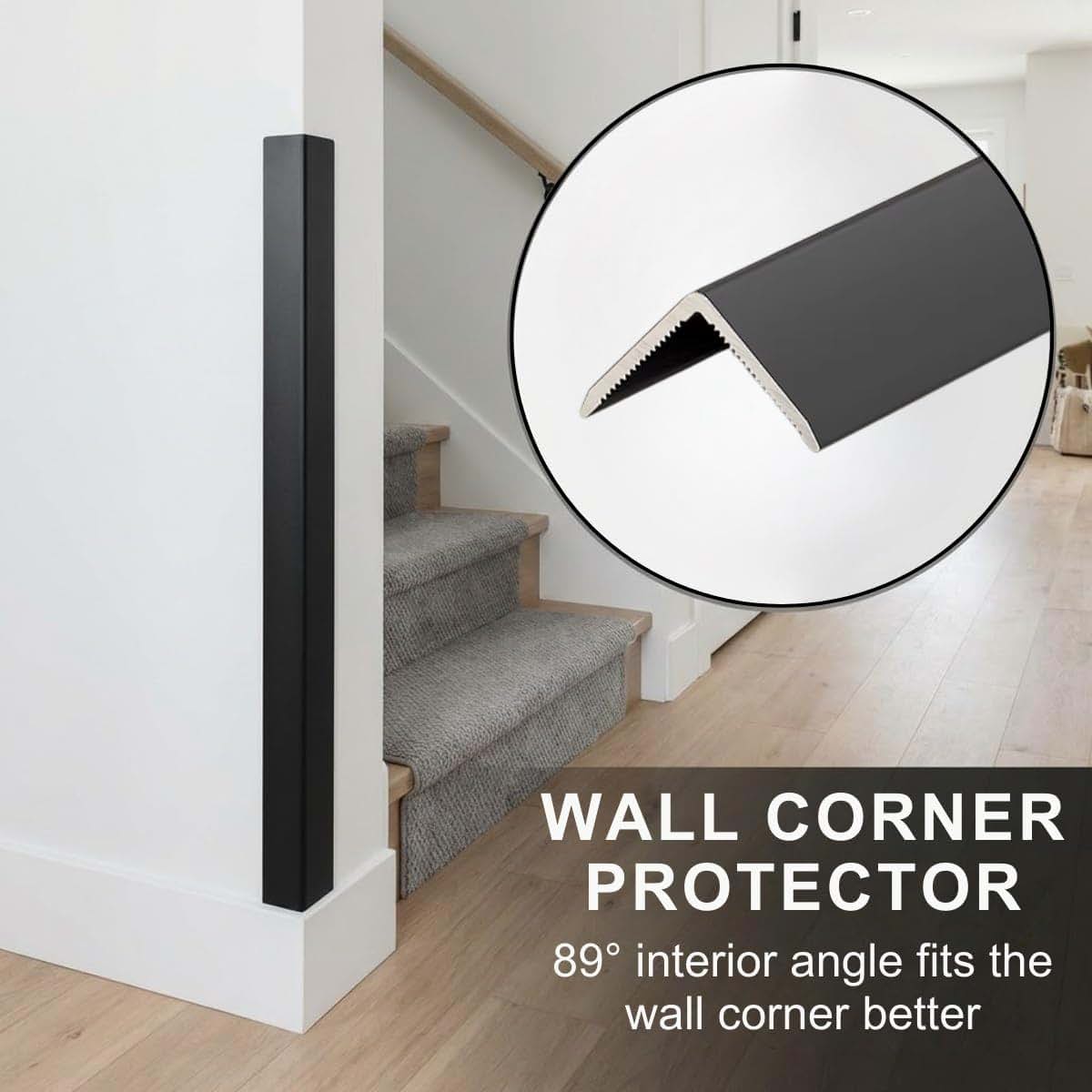 BabyOneStop Aluminum L-Shaped Wall Corner Guards - 3 Pack