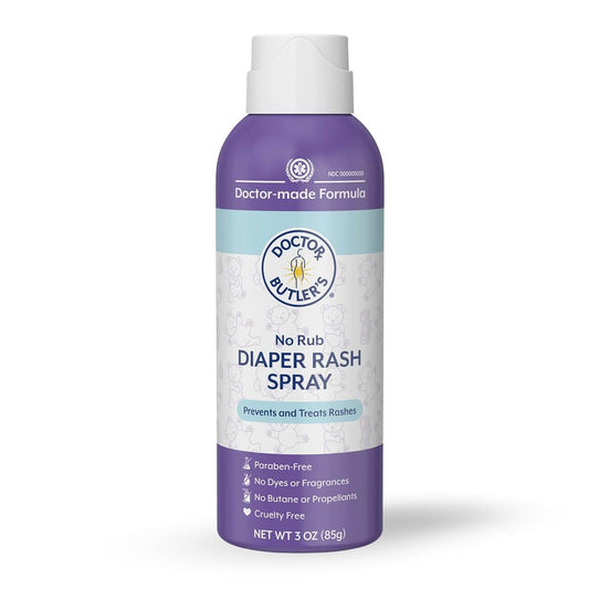 Doctor Butler's No Rub Diaper Rash Spray for Baby Skin Care