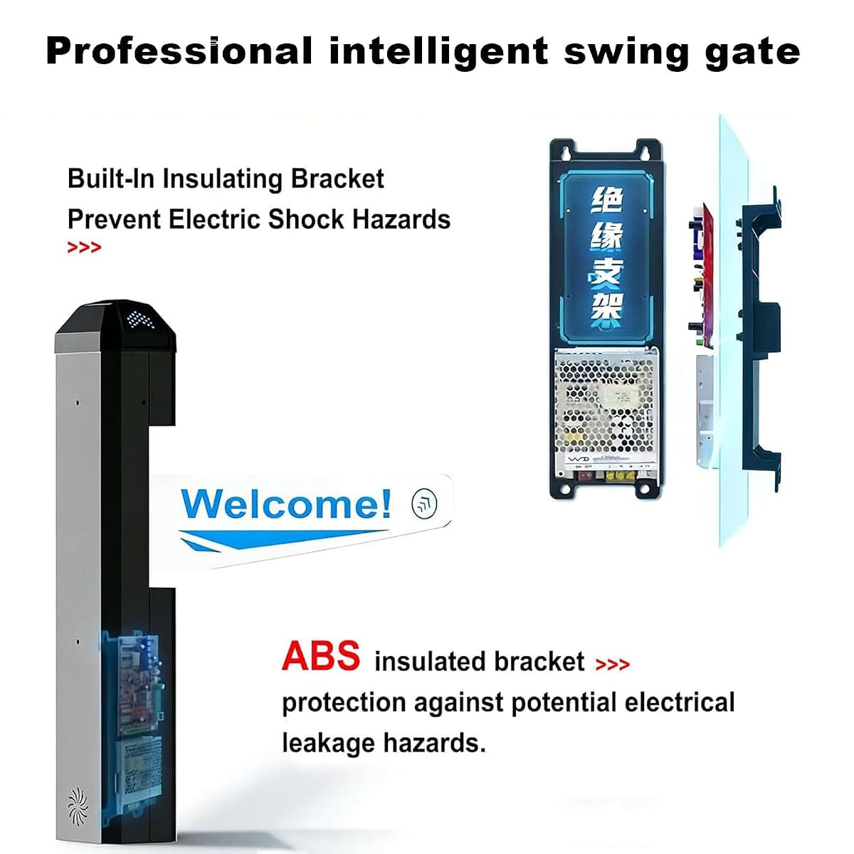 Himopuer Automatic Radar Sensing Swing Gate For Entrance Management (photo 2)