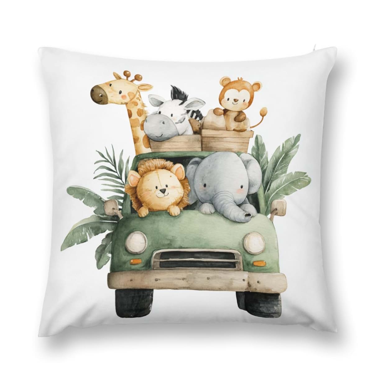 HawSkgFub Safari Animal Print Throw Pillow Cover for Nursery Decor
