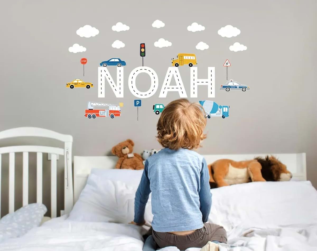 The Colors Crafter Construction Vehicles Wall Decals