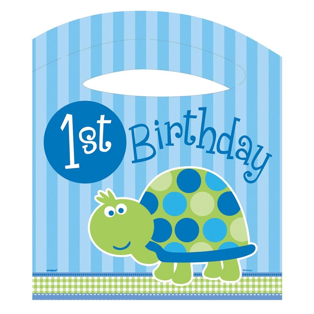Unique Party 1st Birthday Turtle High Chair Kit | Blue | 4 Pcs (photo 3)