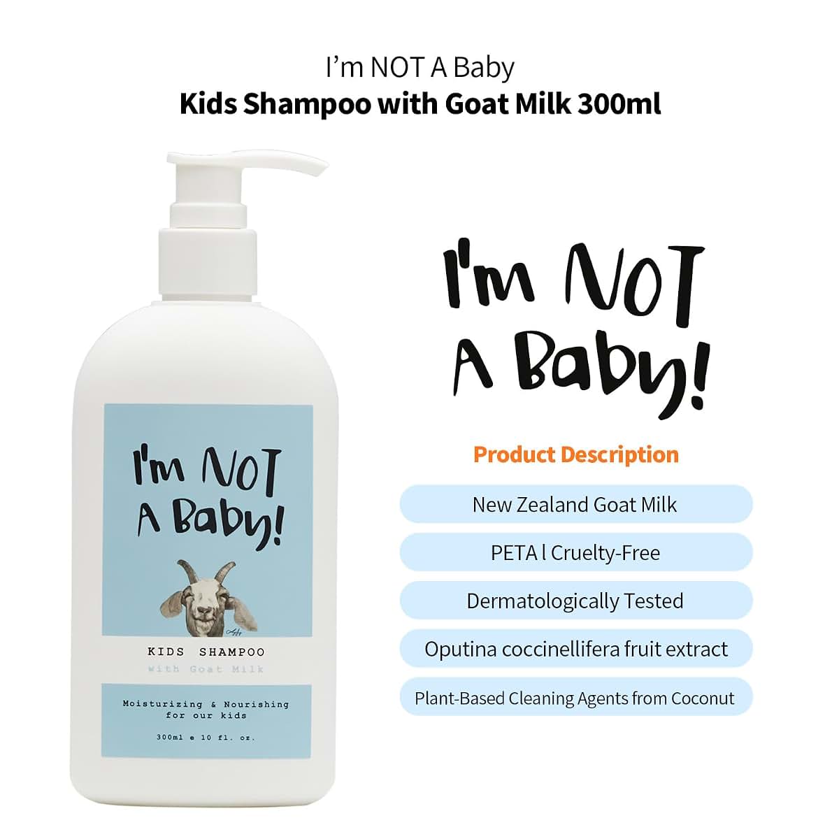 I'm Not A Baby! Kids Shampoo with Goat Milk Blend