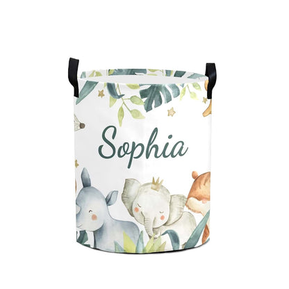 Attentive Arts Personalized Laundry Basket With Handles