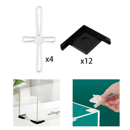 Leefasy Aquarium Edge Protector Set, Black Corner Guards (photo 3)