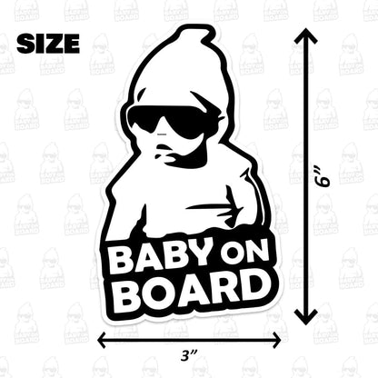 Baby On Board Sticker Decal Set for Cars