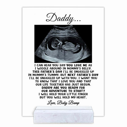 Anniversaree Custom Ultrasound Photo Acrylic Plaque For Expecting Dads