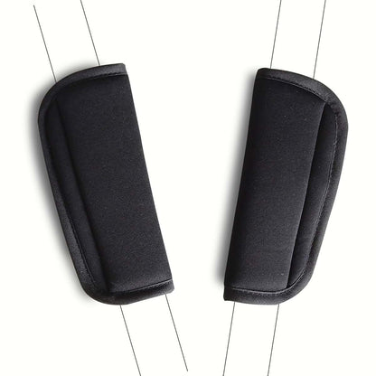 Ldabrye Baby Stroller Strap Shoulder Pad Covers 2 Pack Polyester Black