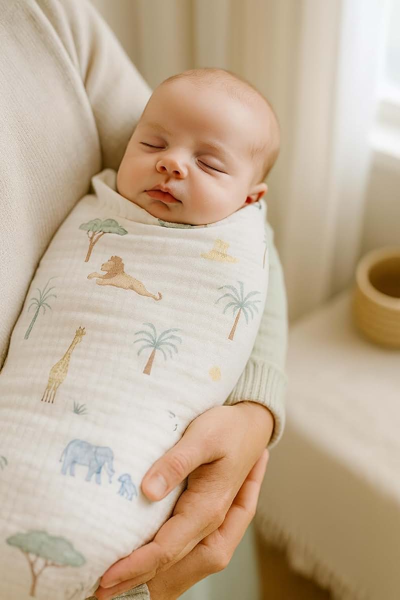 Sunshine & Snuggles Cotton Swaddle Blankets
