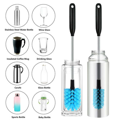 Bloepum Water Bottle Brush Long Handled Water Bottle Brush Multi-Purpose Cleaning Tool Water Bottle Brush Removable (photo 2)
