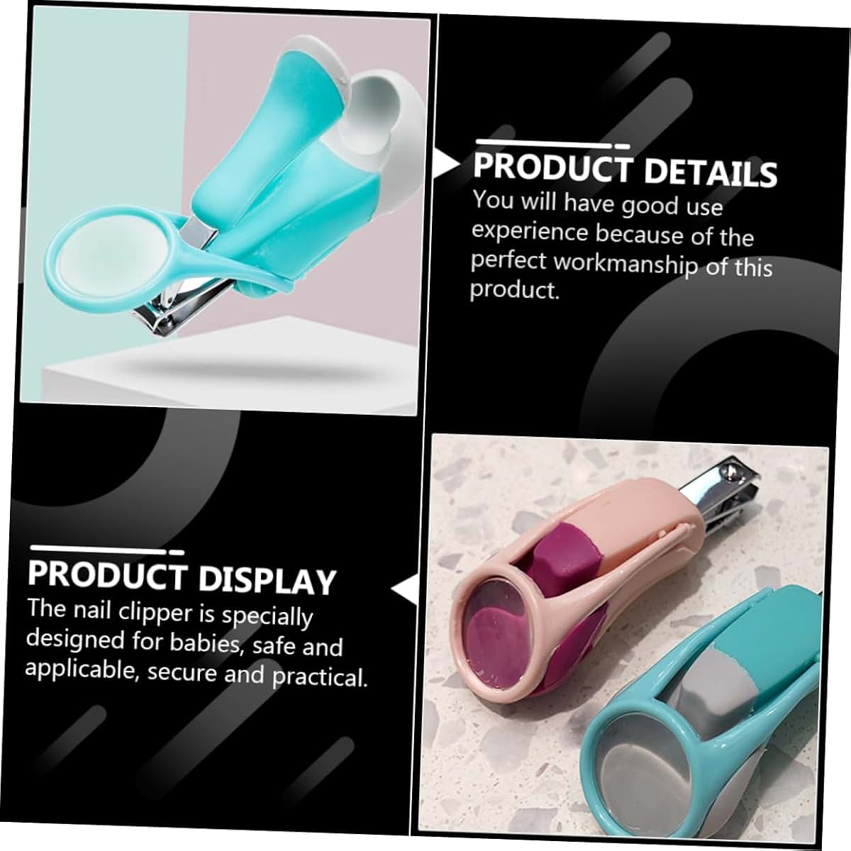 Nail Clipper with Magnifying Glass for Babies and Kids