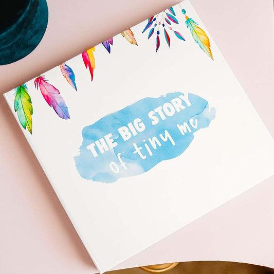 Cuddly Cubs Watercolor-Themed Baby Memory Book, 11 x 10 x 1 Inch, Multicolor, 60-Page Unisex