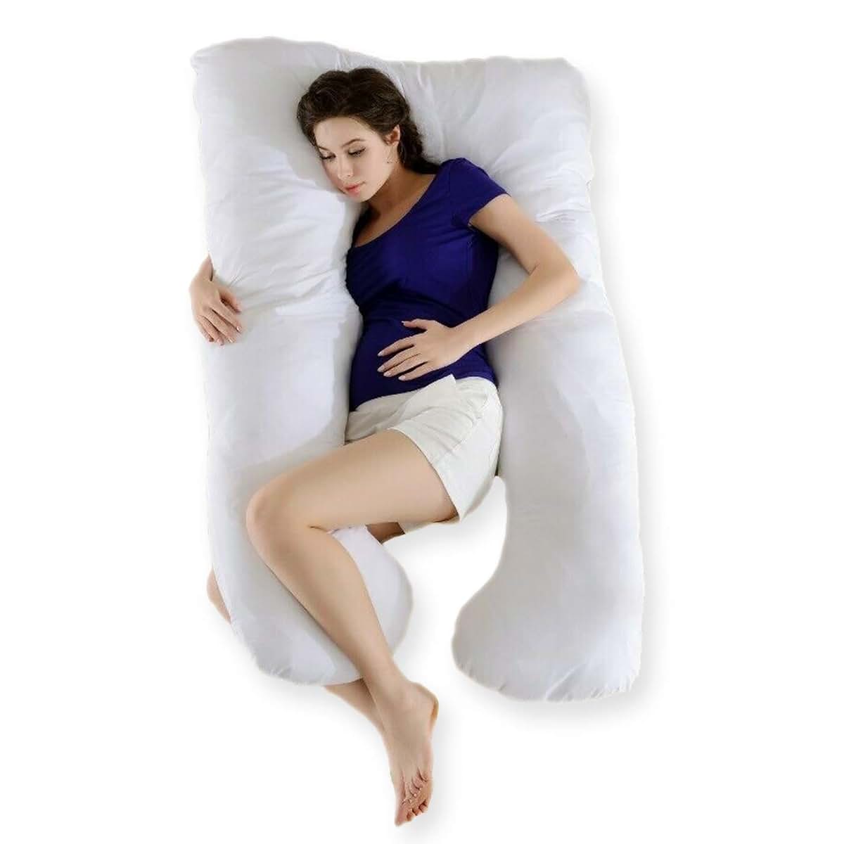 DailyVita Pregnancy Body Pillow, U-Shaped Maternity Support
